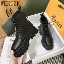 Autumn Winter Women Boots Round Toe Women&#39;s Boots Shoes New Fashion Lace Up Zip  - £40.52 GBP