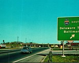 JFK Memorial Highway Entrance Rte 95 Wilmington DE UNP Chrome Postcard A9 - $2.63