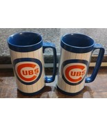 Vintage Chicago Cubs Mug Cup Plastic Tumblers Lite A Fine Pilsner Beer P... - $25.11 CAD