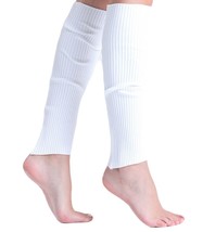 White Knitted Leg Warmers for Women 1 Pair - £7.78 GBP