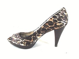 Style &amp; Co Brown Animal Print Slip On Pumps Heels Shoes Women&#39;s 7.5 M (S... - £17.36 GBP