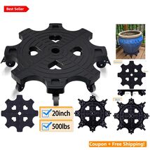 500lbs Capacity 20-Inch Black Rolling Plant Dolly - Sturdy, Brighten You... - $92.02