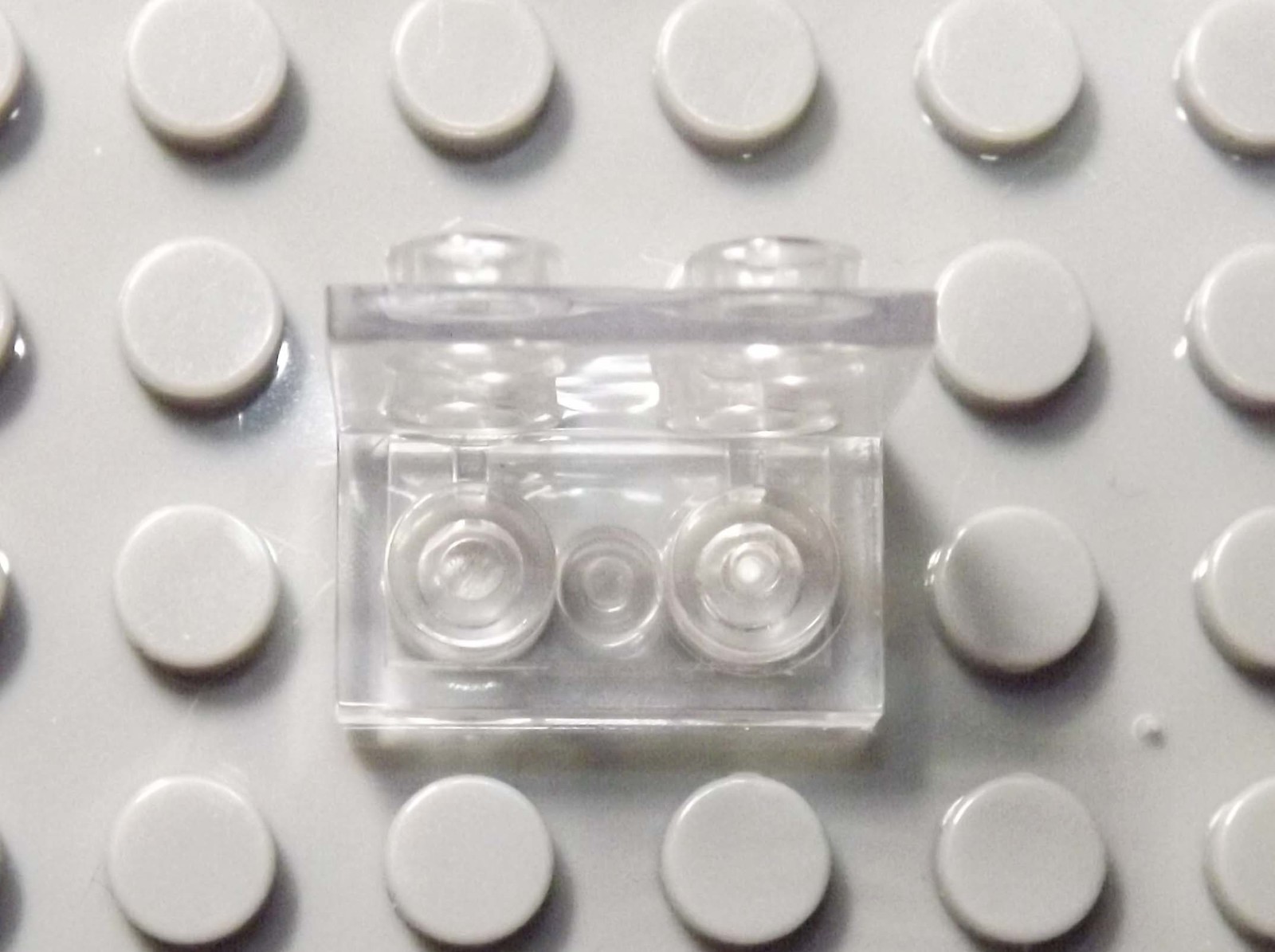 Clear Transparent 2X1 Side Display Stand Base Blocks Minifigures - $1.22