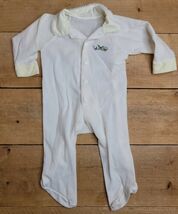 VTG 60s Genuine Cutler's Cuvver-ups Infant One Piece Sleep n Play Jamas ... - $16.11