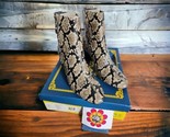 Sbicca Vintage Collection Womens Booties Faux Snake, 2 In Round Toe Ankl... - $39.55