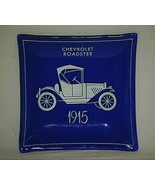Chevrolet Roadster 1915 Cobalt Blue Glass Advertisement Ashtray Trinket ... - £15.78 GBP