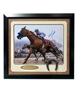 Mike Smith Signed Justify 16x20 Photo Framed Steiner COA Triple Crown Ho... - £402.26 GBP