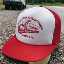 Southern Freightways Inc Eustis FL Cap Hat Adult Snapback Red Cotton Qua... - £7.80 GBP