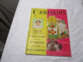 1953 Companion Queen Elizabeth II Magazine cover rare Duke reflect Coronation - £57.14 GBP