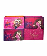 Bratz Dolls Foldable Storage Bins Box Containers Purple Pink Handles Set... - $1,695.96 MXN