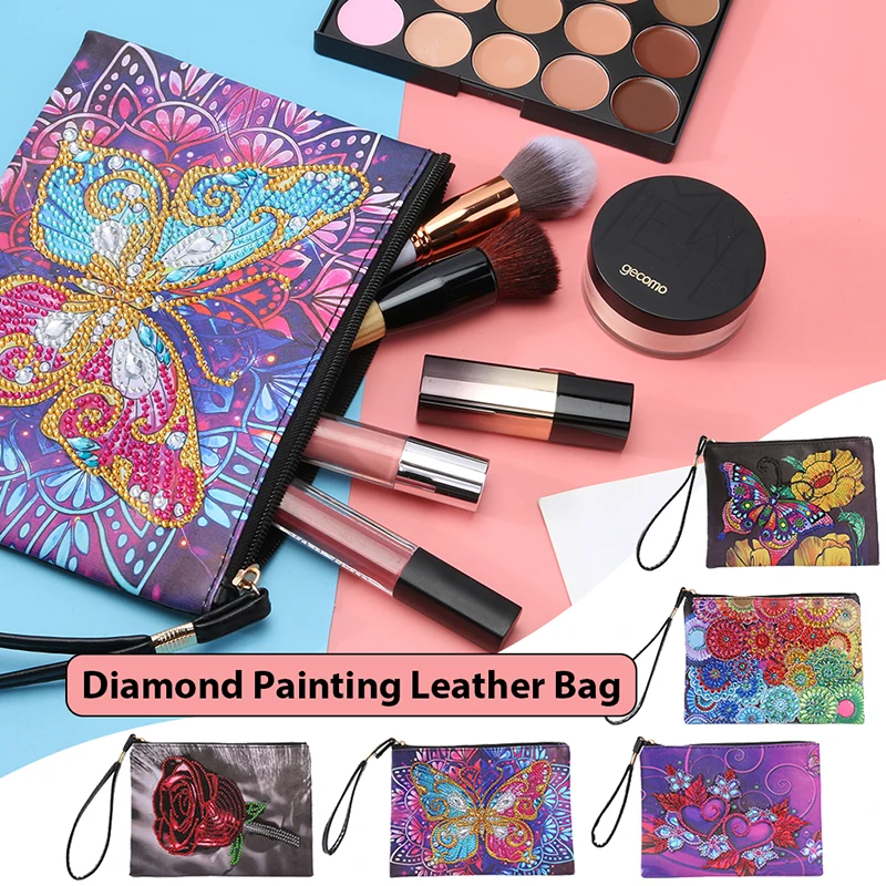 Game Fun Play Toys DIY Special Shaped Diamond Painting Bags Women Wristlet Bags  - £23.54 GBP