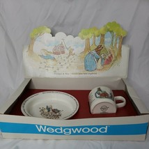 Peter Rabbit by Wedgwood 2 Piece Ceramic Nursery Set with box Bowl Mug - £16.06 GBP