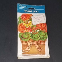 VTG NOS American Greetings Forget Me Not Thank You For the Shower Gift C... - $8.38