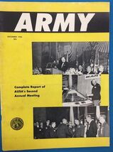 ARMY Magazine December 1956 vintage manufacturers' space era ads throughout - $14.84
