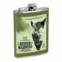 Vintage Poster Reefer Madness D305 Flask 8oz Stainless Steel Hip Drink Whiskey - £11.69 GBP