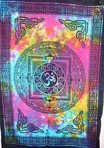Traditional Jaipur Om Wall Art Poster, Hippie Wall Tapestry, Indian Dorm... - £12.41 GBP