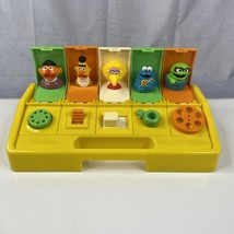 Vtg 1980s Playskool Poppin Pals Sesame Street Pop Up Figure Toy Ernie Be... - $21.87