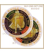 BOGO Knights Templar Religious Emblem &quot;Put On The Whole Armour of GOD&quot; B... - $18.95