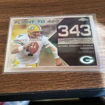 Brett Favre 2008 Topps Chrome Flight to 420 Insert #BFC-BF343 HOF PACKERS - £2.33 GBP