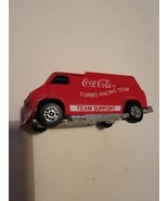 Coca-Cola Coke Red Truck Turbo Racing Team Team Support Van Diecast Vint... - £17.03 GBP