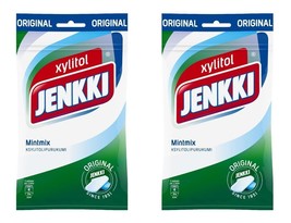 Leaf Jenkki Original Xylitol Chewing Gum Mint Mix 2 x 100 g (2 Bags)  - £13.06 GBP