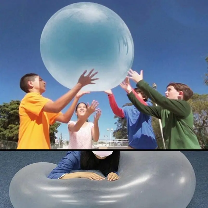 Kids Outdoor Air Soft Water Filled Bubble Ball Jumping Balloon Toy Fun Party - £9.96 GBP+