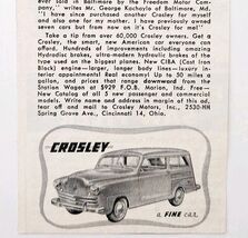 1949 Crosley Station Wagon Car Automotive Advertisement Vintage Automobi... - $19.99