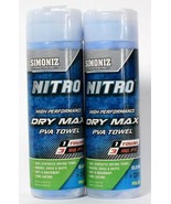 2 Count Simoniz Nitro High Performance Dry Max PVA Drying Towel 3 Square... - $25.99