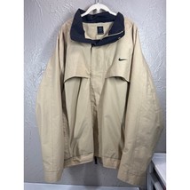 Nike Golf Mens Tan Full Zip Up Bomber Vented Jacket Zip Pockets Size XXL - $932.02 MXN