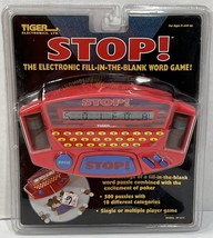 STOP! Hand-Held Electronic Word Game 1988 Tiger Vintage New Sealed - $18.95