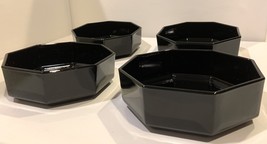 ARCOROC Octime Black Glass Cereal Bowls Set of 4 - £14.23 GBP