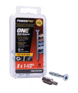 Hillman 116783 Power Pro ONE Flat Multi-Material Screws, #6 x 1-1/4&quot;, 35... - €12,06 EUR