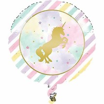 Creative Converting Unicorn Sparkle Foil Balloon Party Supplies, Multicolor 18&quot; - £4.77 GBP