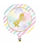 Creative Converting Unicorn Sparkle Foil Balloon Party Supplies, Multico... - £4.76 GBP