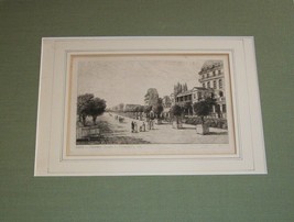 1812 Garden Tuileries Old Paris France Art Engraving Carl B Schwarz A.P. Martial - £398.87 GBP