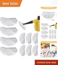 Universal Steam Cleaner Accessories: 10 Pcs Reusable Mop Pads &amp; Attachments - $15.79