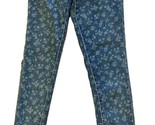 Old Navy Rock Star  Womens Skinny Jeans Size 0 Floral Medium  Wash Denim - $6.51