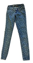 Old Navy Rock Star  Womens Skinny Jeans Size 0 Floral Medium  Wash Denim - $6.51