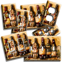 Vintage Tuscan Wine Bottles Collection Light Switch Outlet Plates Kitchen Decor - £13.37 GBP+