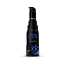 Wicked Aqua Blueberry Muffin Water Based Lubricant 4 oz. - £21.19 GBP