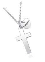 Jewelry 925 Sterling Silver Urn Cross Necklace for - £124.16 GBP