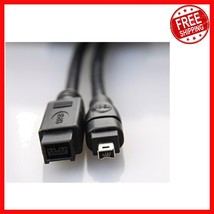 Durable Firewire Cable 6FT - 9 Pin Male to 4 Pin Male for Multitude of D... - $554.43 MXN