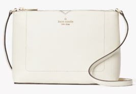 Kate Spade Harlow Crossbody Parchment Leather WKR00058 Ivory NWT $279 Retail FS - £87.03 GBP