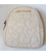Betsey Johnson Small Gray Quilted Heart Backpack - £29.57 GBP