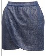 Zadig &amp; Voltaire Jeveal Velours Sparkle Faux Wrap Mini Skirt Pockets $29... - $67.68 CAD