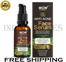  WOW Skin Science Anti Acne Face Serum - Natural Neem Leaf Oil Tea Tree  30ml  - £21.52 GBP