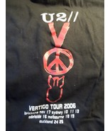 U2 Vertigo Australia T-Shirt Custom Print 2006 XL Dates Melbourne Sydney... - $59.50