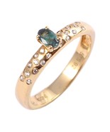 Emerald Ring/ Natural Emerald Ring/ 14k Gold Emerald/ Colombian Emerald ... - £71.14 GBP