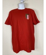 Gildan Softstyle Men Size M Red Italia Soccer T Shirt Short Sleeve Italy... - £6.99 GBP