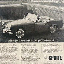 1965 Austin Healey Sprite Sports Car 4 Speed Advertisement Automobilia D... - $24.99